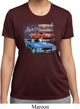 Ladies Dodge American Muscle Blue and Red Moisture Wicking Shirt