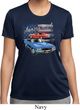 Ladies Dodge American Muscle Blue and Red Moisture Wicking Shirt