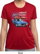 Ladies Dodge American Muscle Blue and Red Moisture Wicking Shirt
