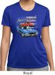Ladies Dodge American Muscle Blue and Red Moisture Wicking Shirt