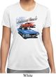 Ladies Dodge American Muscle Blue and Red Moisture Wicking Shirt