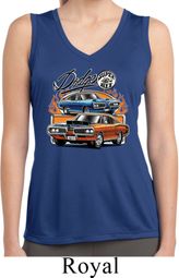Ladies Dodge Blue and Orange Super Bee Dry Wicking Hoodie