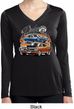 Ladies Dodge Blue and Orange Super Bee Dry Wicking Long Sleeve