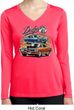Ladies Dodge Blue and Orange Super Bee Dry Wicking Long Sleeve