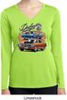 Ladies Dodge Blue and Orange Super Bee Dry Wicking Long Sleeve