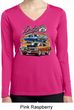 Ladies Dodge Blue and Orange Super Bee Dry Wicking Long Sleeve