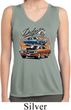 Ladies Dodge Blue and Orange Super Bee Dry Wicking Sleeveless Shirt