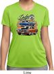Ladies Dodge Blue and Orange Super Bee Dry Wicking T-shirt
