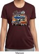 Ladies Dodge Blue and Orange Super Bee Dry Wicking T-shirt