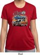 Ladies Dodge Blue and Orange Super Bee Dry Wicking T-shirt