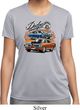 Ladies Dodge Blue and Orange Super Bee Dry Wicking T-shirt