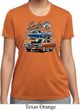 Ladies Dodge Blue and Orange Super Bee Dry Wicking T-shirt