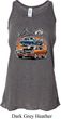 Ladies Dodge Blue and Orange Super Bee Flowy Racerback