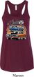 Ladies Dodge Blue and Orange Super Bee Flowy Racerback
