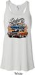 Ladies Dodge Blue and Orange Super Bee Flowy Racerback