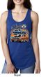Ladies Dodge Blue and Orange Super Bee Ideal Racerback