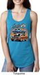Ladies Dodge Blue and Orange Super Bee Ideal Racerback