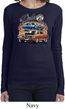 Ladies Dodge Blue and Orange Super Bee Long Sleeve
