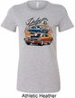 Ladies Dodge Blue and Orange Super Bee Longer Length Shirt