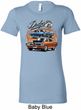 Ladies Dodge Blue and Orange Super Bee Longer Length Shirt