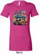 Ladies Dodge Blue and Orange Super Bee Longer Length Shirt