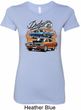 Ladies Dodge Blue and Orange Super Bee Longer Length Shirt