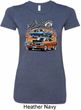 Ladies Dodge Blue and Orange Super Bee Longer Length Shirt