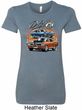 Ladies Dodge Blue and Orange Super Bee Longer Length Shirt