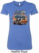 Ladies Dodge Blue and Orange Super Bee Longer Length Shirt