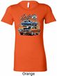 Ladies Dodge Blue and Orange Super Bee Longer Length Shirt