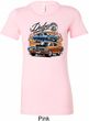 Ladies Dodge Blue and Orange Super Bee Longer Length Shirt