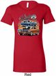 Ladies Dodge Blue and Orange Super Bee Longer Length Shirt