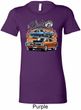 Ladies Dodge Blue and Orange Super Bee Longer Length Shirt