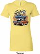 Ladies Dodge Blue and Orange Super Bee Longer Length Shirt