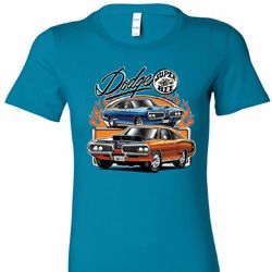 Ladies Dodge Blue and Orange Super Bee Longer Length Shirt