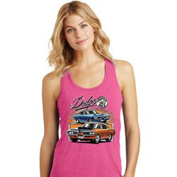 Ladies Dodge Blue and Orange Super Bee Racerback