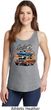 Ladies Dodge Blue and Orange Super Bee Tank Top