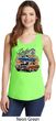 Ladies Dodge Blue and Orange Super Bee Tank Top