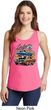 Ladies Dodge Blue and Orange Super Bee Tank Top