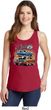 Ladies Dodge Blue and Orange Super Bee Tank Top