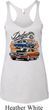 Ladies Dodge Blue and Orange Super Bee Tri Blend Racerback