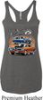 Ladies Dodge Blue and Orange Super Bee Tri Blend Racerback