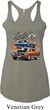 Ladies Dodge Blue and Orange Super Bee Tri Blend Racerback