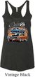 Ladies Dodge Blue and Orange Super Bee Tri Blend Racerback