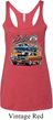 Ladies Dodge Blue and Orange Super Bee Tri Blend Racerback