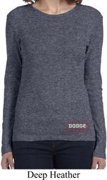 Ladies Dodge Brothers Bottom Print Long Sleeve Shirt Ladies Dodge Brothers Bottom Print Long Sleeve Shirt