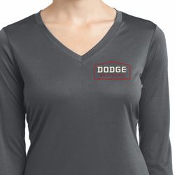 Ladies Dodge Brothers Pocket Print Dry Wicking Long Sleeve Shirt Ladies Dodge Brothers Pocket Print Dry Wicking Long Sleeve Shirt