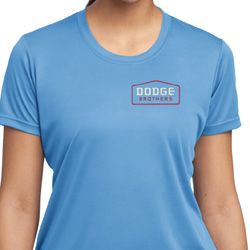 Ladies Dodge Brothers Pocket Print Moisture Wicking Shirt Ladies Dodge Brothers Pocket Print Moisture Wicking Shirt
