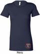 Ladies Dodge Garage Bottom Print Longer Length Shirt