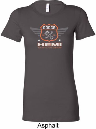 Ladies Dodge Garage Hemi Longer Length Shirt